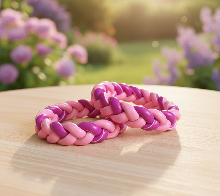 Lac Bangle-Pastel Pink