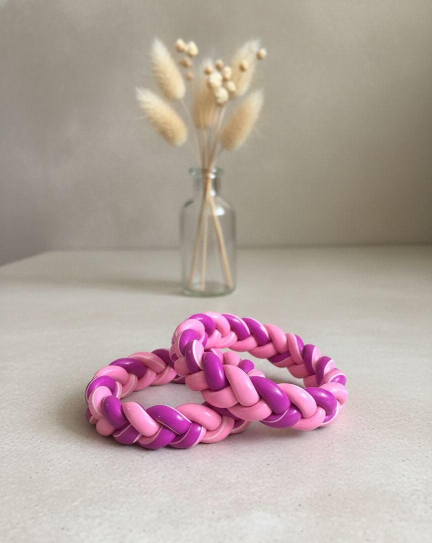 Lac Bangle-Pastel Pink