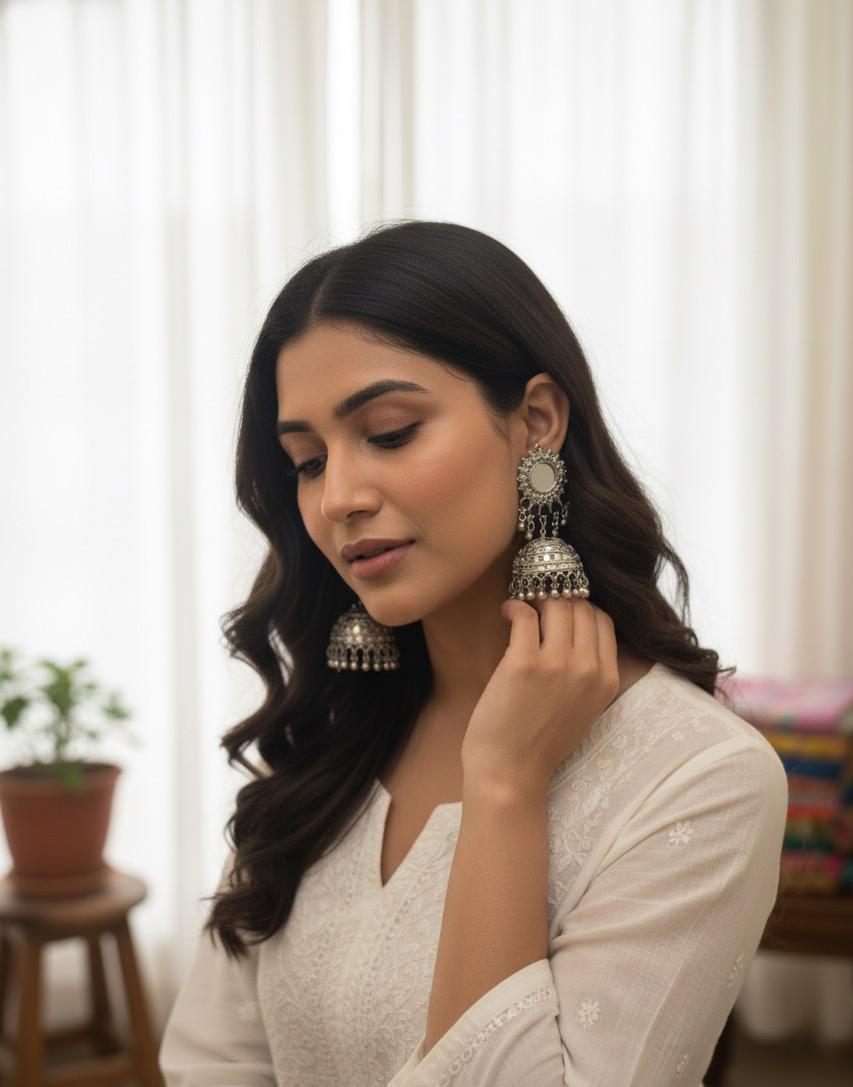 The Black Tassel Bell Earrings