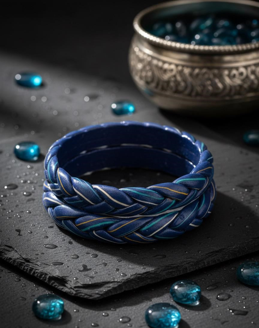 Lac Bangles- Sapphire Blue