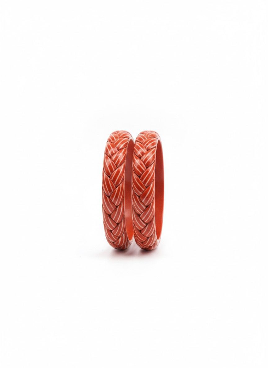 Lac Bangle- Autumn Orange