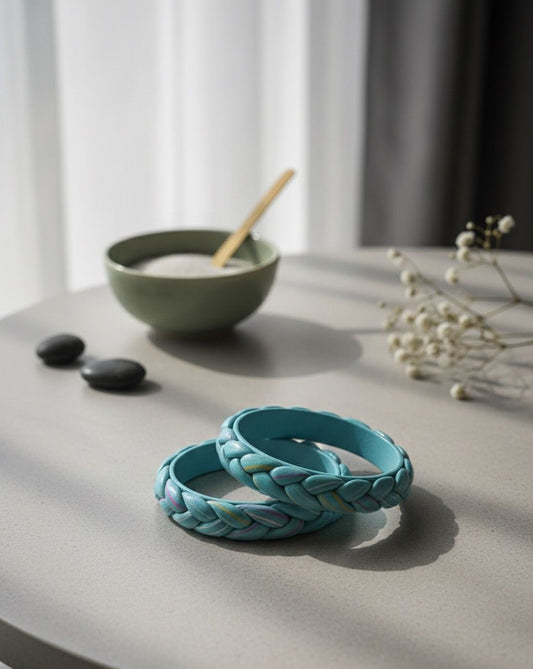 Lac Bangles- Aqua Blue