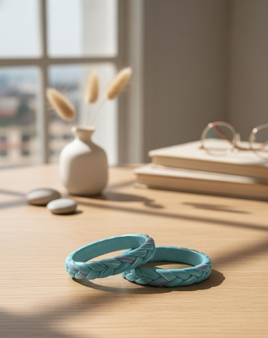 Lac Bangles- Aqua Blue