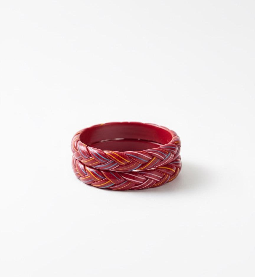 Lac Bangles - Crimson Red
